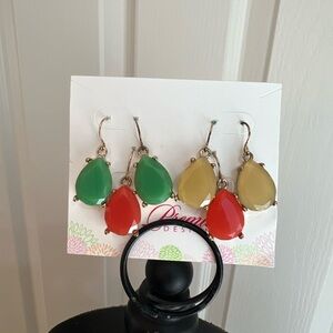 Gem Drops Earrings Set